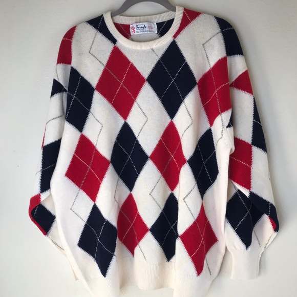 Pringle Other - Vintage 100% Wool Sweater Blue, Red and Off White